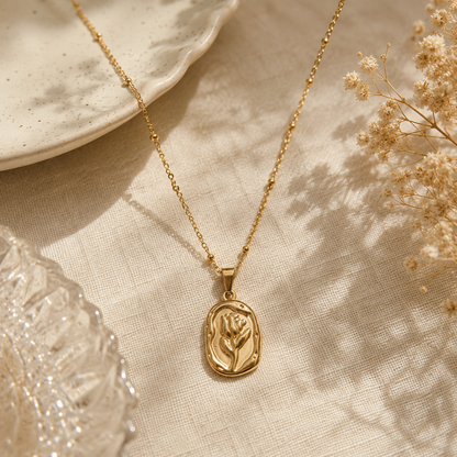 TULIP NECKLACE (GOLDEN)