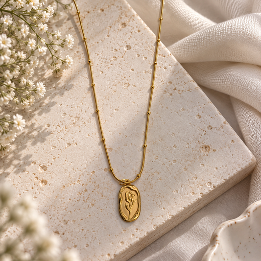 TULIP NECKLACE (GOLDEN)