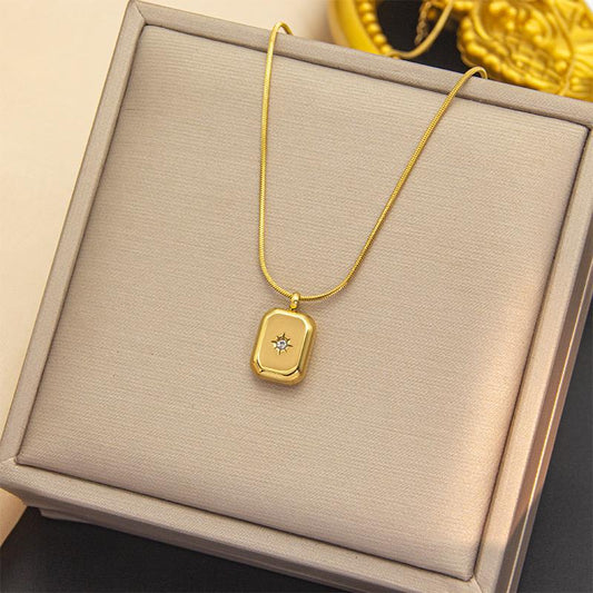 GOLDSUN BAR NECKLACE