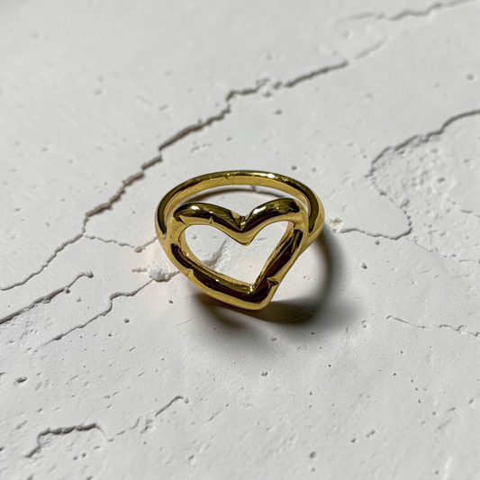 MINIMAL HEART RING