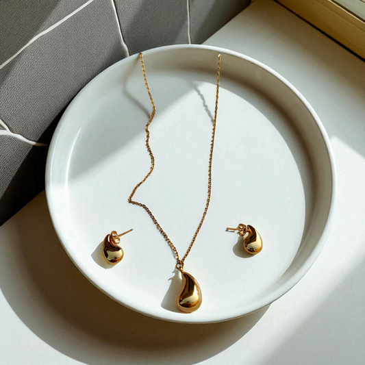 Drop Necklace, Drop Earrings, Necklace for women