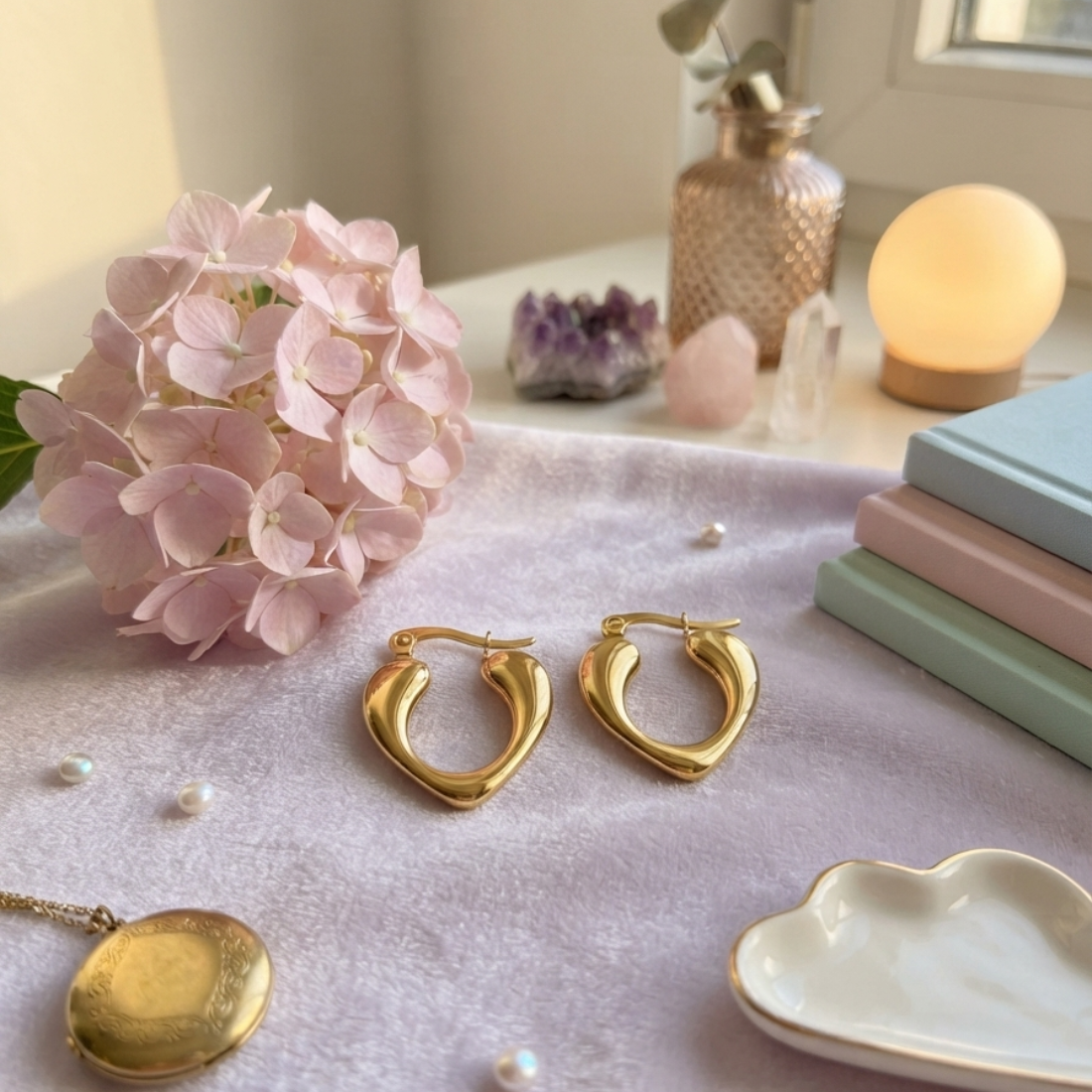 AURORA HEART EARRINGS