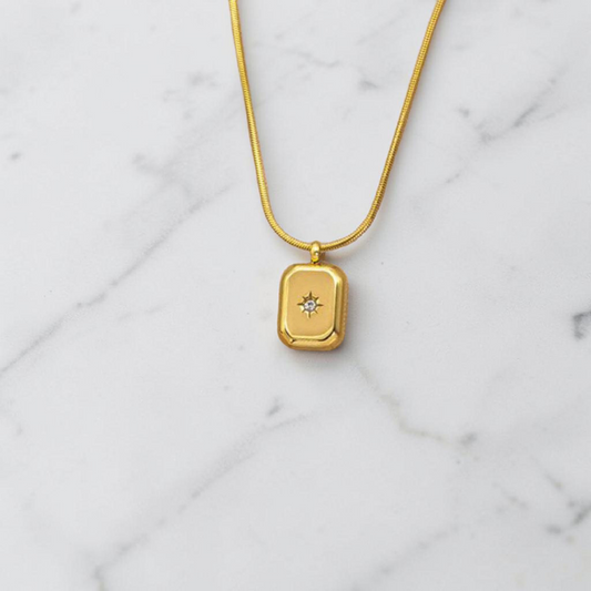 GOLDSUN BAR NECKLACE