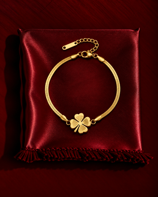 CLOVER SNAKECHAIN BRACELET