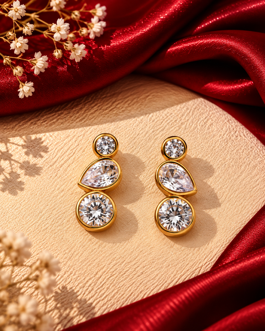 GLOW TRIO STUDS