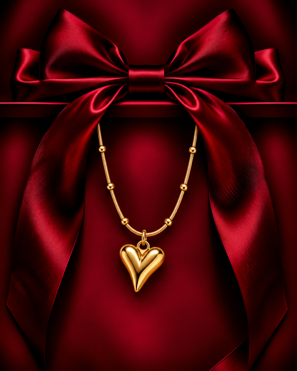 LOVE LOCKED HEART NECKLACE