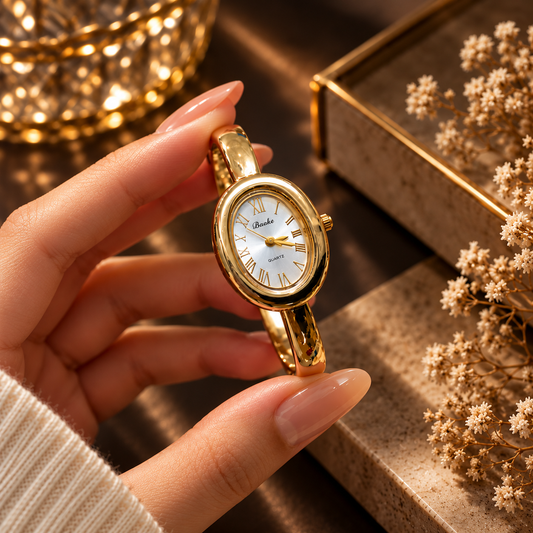 AURELIA OVAL BANGLE WATCH