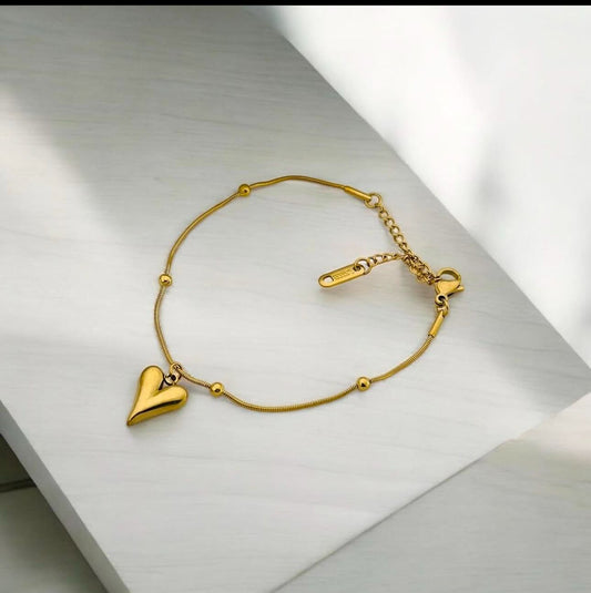 Heart Bracelet - Anti Tarnishing