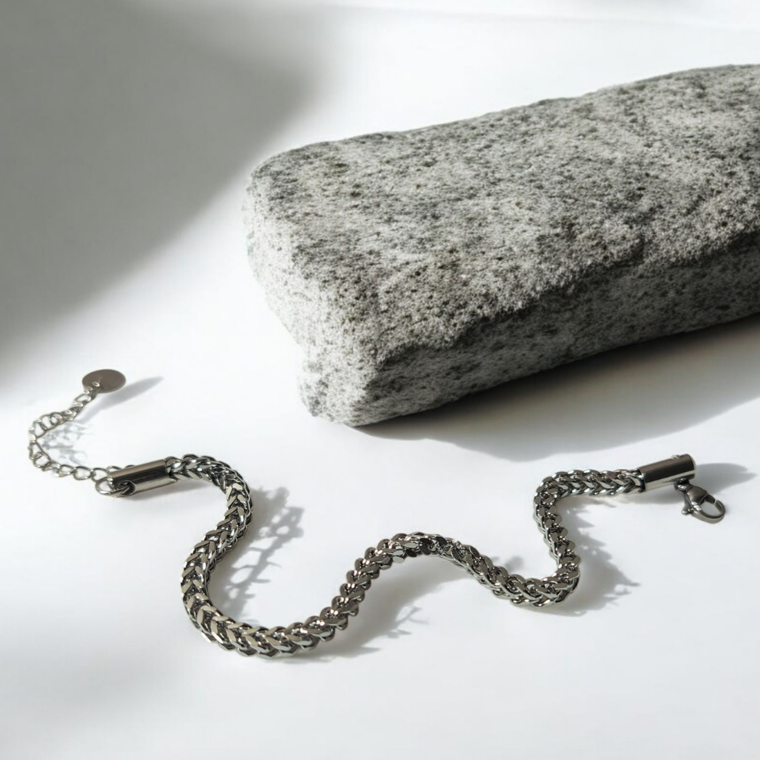 SILVER ROPE BRACELET