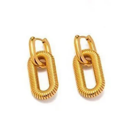 STATEMENT OVAL EARRINGS