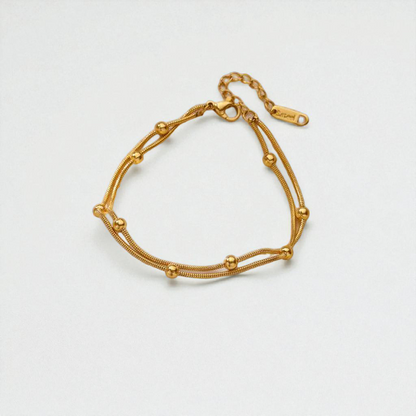 DOUBLE LAYER BEADED BRACELET