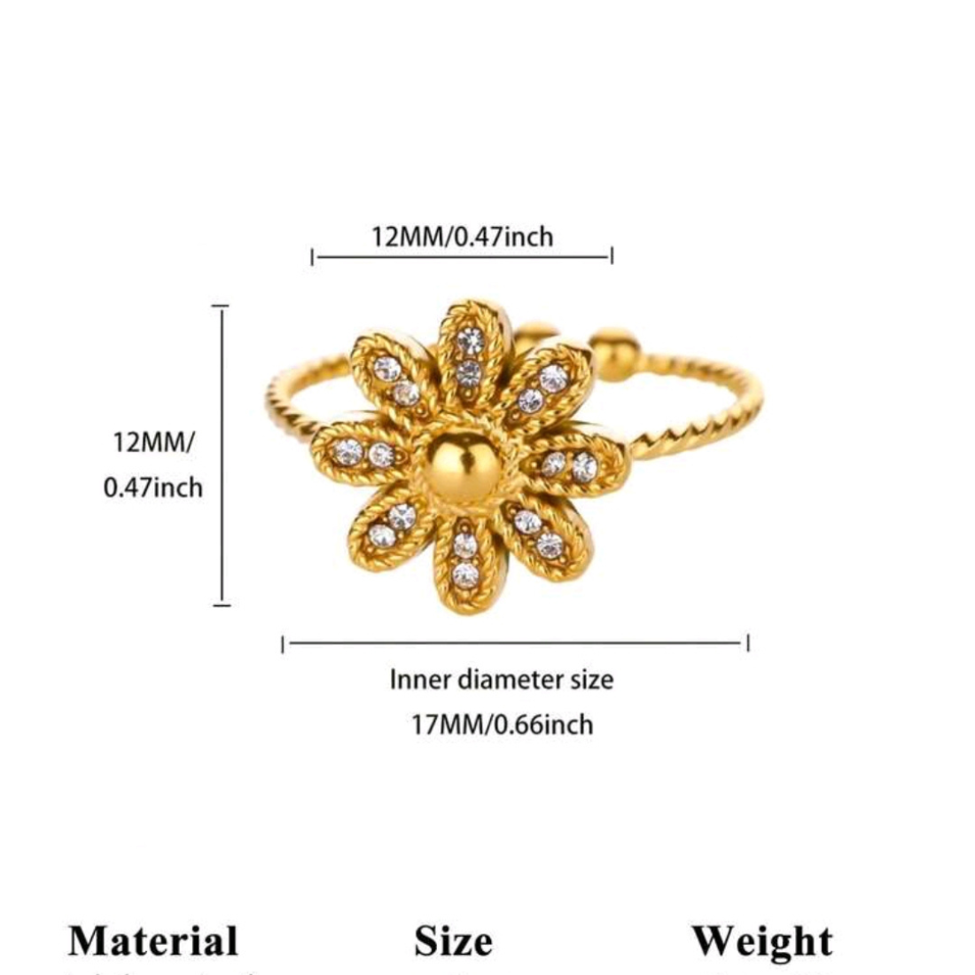 CUBIC RING ADJUSTABLE