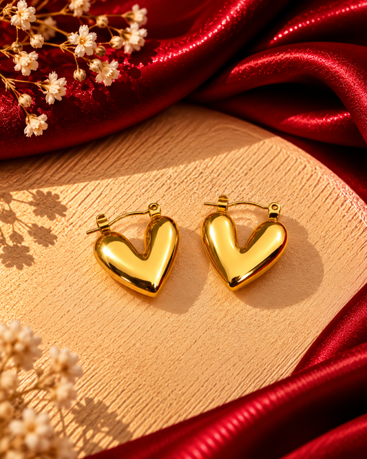 LUXURY HEART EARRINGS