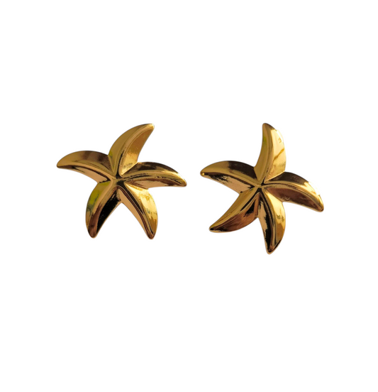 STARFISH  GOLD EARRINGS