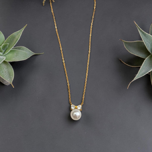 BOWKNOT HEART NECKLACE